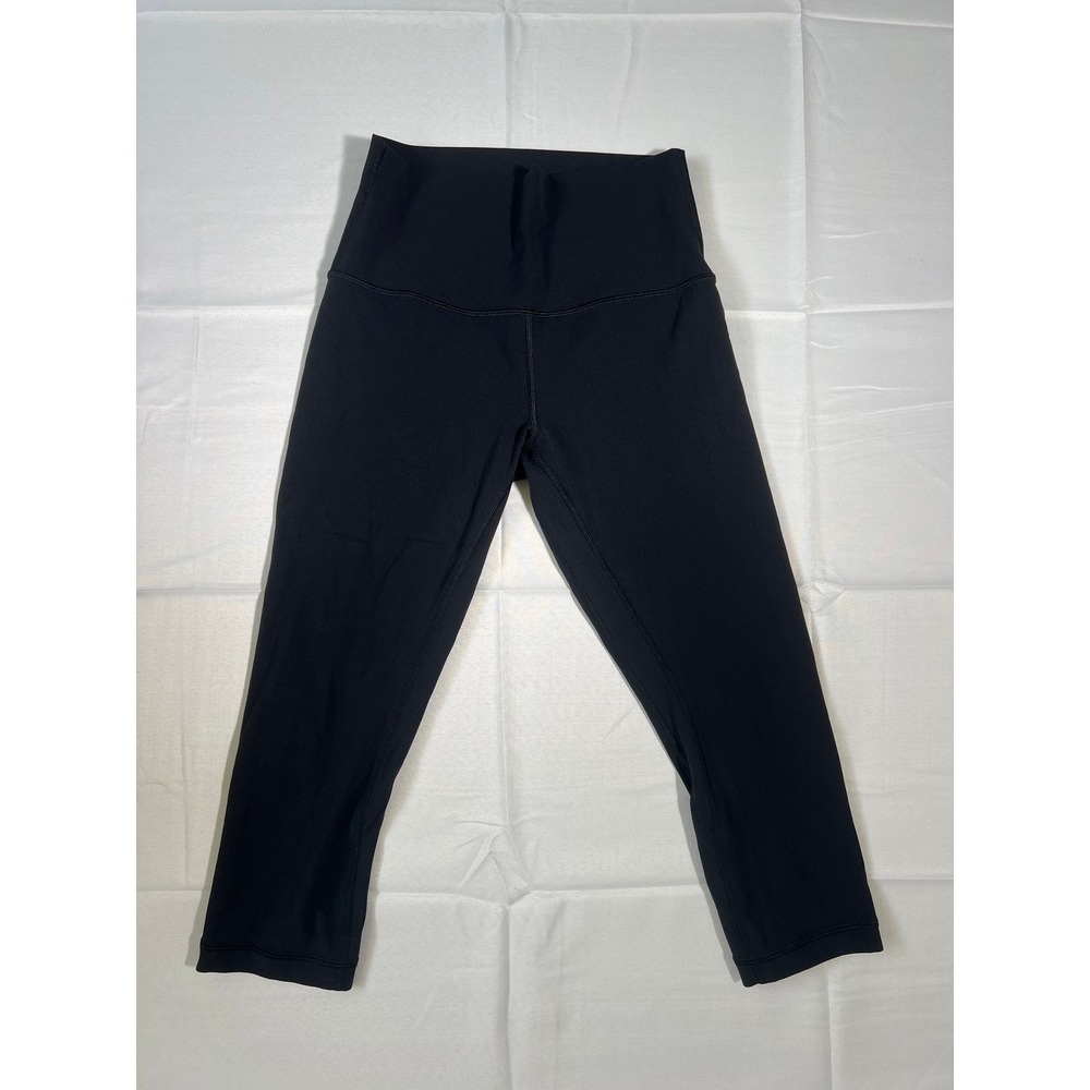 Lululemon Align High-Rise Crop 17 Black Nulu Yoga Leggings Size 6